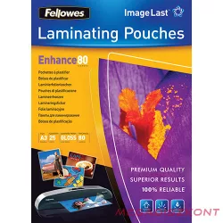 Lamináló fólia FELLOWES A/3 80 mikron fényes 25/csom