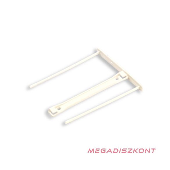 Lefűző klipp FELLOWES műanyag 100 mm-es fehér