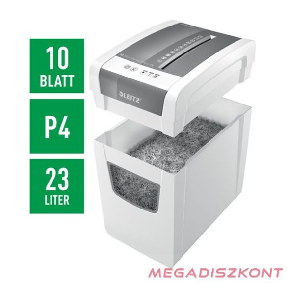 Iratmegsemmisítő LEITZ IQ Slim Home Office konfetti P4 10 lap fehér