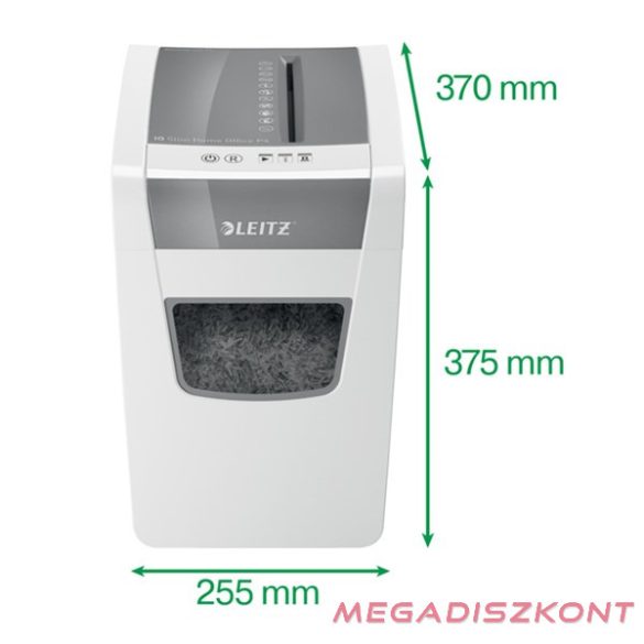 Iratmegsemmisítő LEITZ IQ Slim Home Office konfetti P4 10 lap fehér