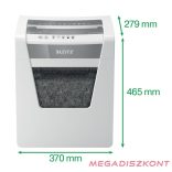 Iratmegsemmisítő LEITZ IQ Office mikrokonfetti P5 10 lap fehér