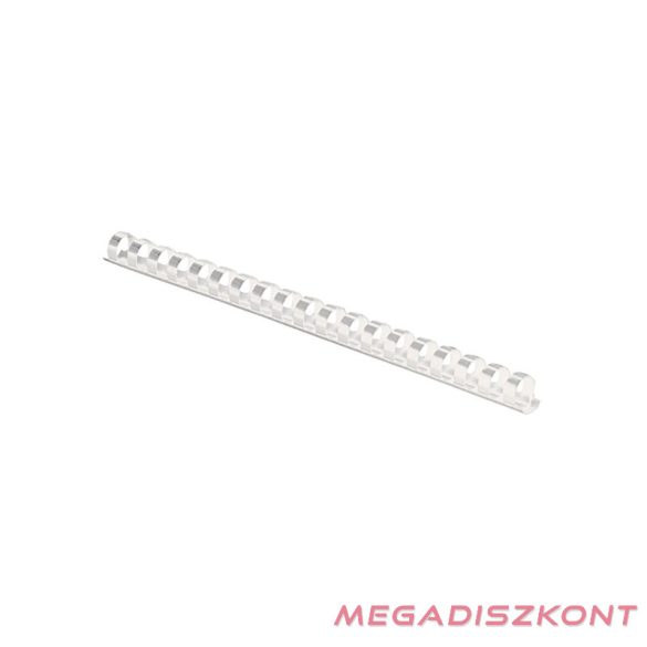 Iratspirál műanyag FELLOWES 12mm fehér műanyag spirál 56-80 lap