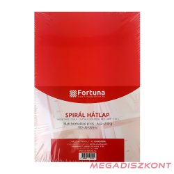 Hátlap FORTUNA A/4 230 g matt bőrhatású piros 100/dob