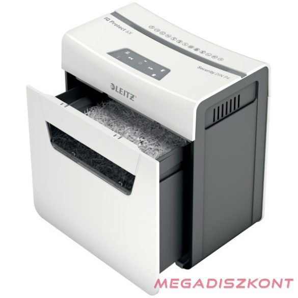 Iratmegsemmisítő LEITZ IQ Protect Premium 6X konfetti 6 lap