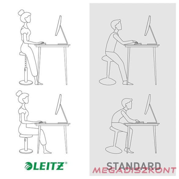 Ergonomikus ülő/álló szék LEITZ Ergo Cosy Active nyugodt kék