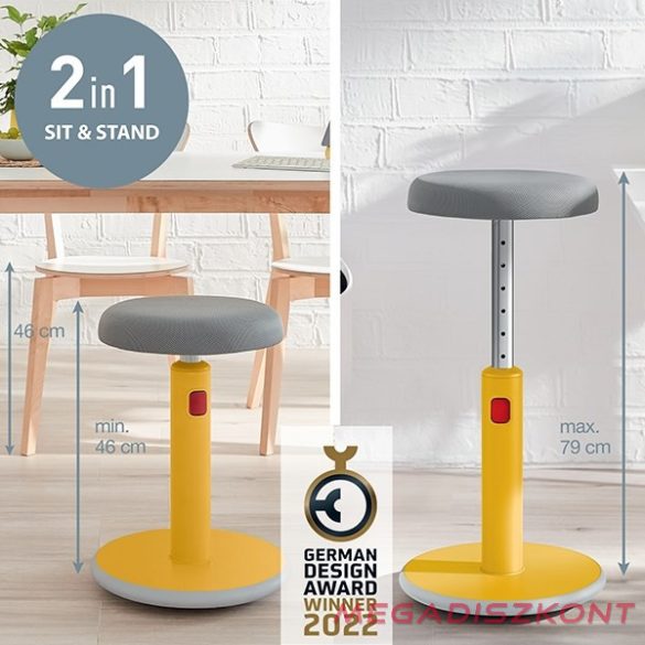 Ergonomikus ülő/álló szék LEITZ Ergo Cosy Active meleg sárga