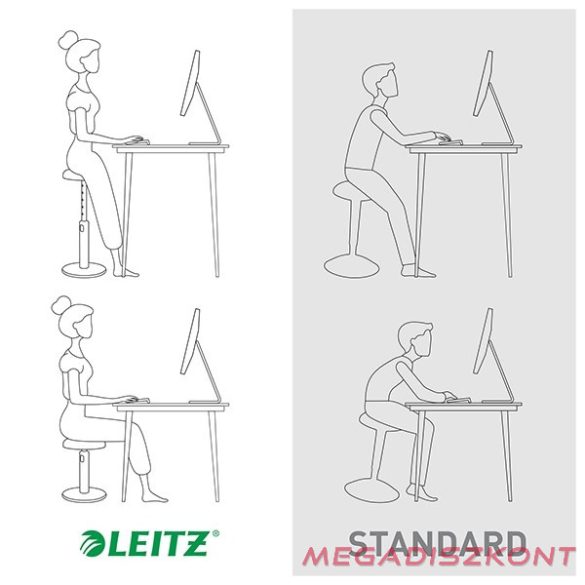 Ergonomikus ülő/álló szék LEITZ Ergo Cosy Active meleg sárga
