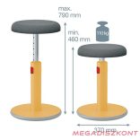 Ergonomikus ülő/álló szék LEITZ Ergo Cosy Active meleg sárga