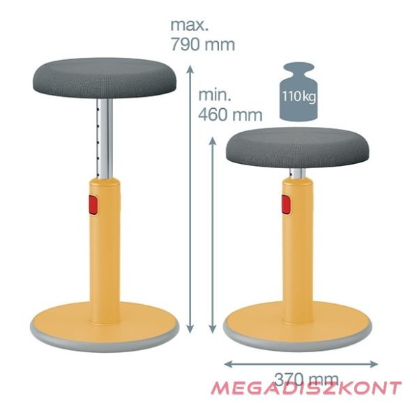 Ergonomikus ülő/álló szék LEITZ Ergo Cosy Active meleg sárga