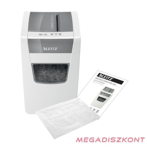 Iratmegsemmisítő LEITZ IQ Slim Home Office konfetti P4 10 lap fehér