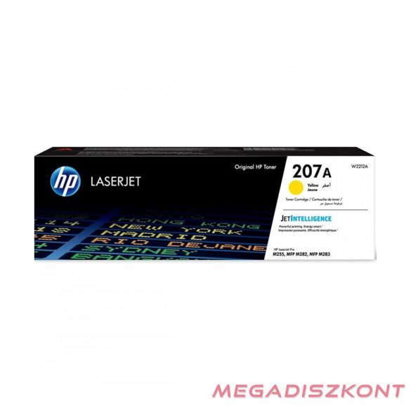 Toner HP 207A (W2212A) sárga 1,25K