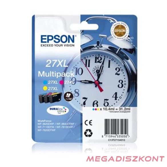 Tinta EPSON T27154010 27XL Multipack (CMY)
