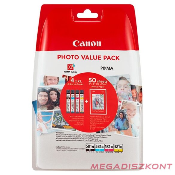 Festékpatron CANON CLI-581 XL multipack (CMYB)