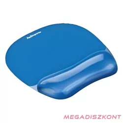   Egéralátét géltöltésű csuklótámasszal FELLOWES Crystal Gel kék