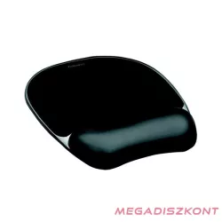   Egéralátét géltöltésű csuklótámasszal FELLOWES Crystal Gel fekete