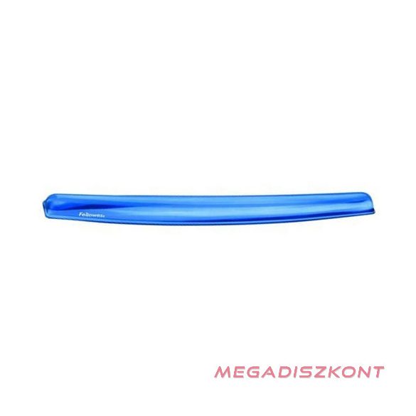 Csuklótámasz billentyűzethez géltöltésű FELLOWES Crystal Gel kék