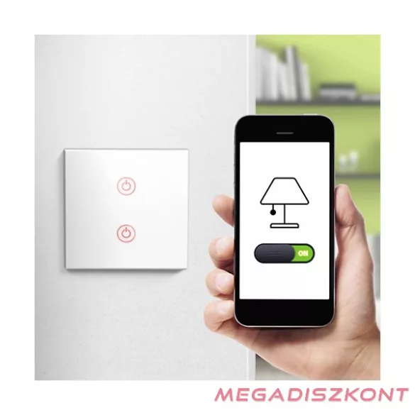 Fali kapcsoló HAMA beépíthető okos WIFI