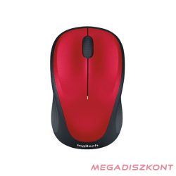   Egér vezeték nélküli LOGITECH M235 2,4 Ghz 1000 DPI piros