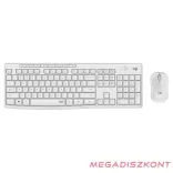 Billentyűzet + egér vezeték nélküli LOGITECH MK295 Silent HUN 2,4 Ghz fehér