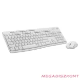 Billentyűzet + egér vezeték nélküli LOGITECH MK295 Silent HUN 2,4 Ghz fehér