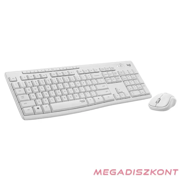 Billentyűzet + egér vezeték nélküli LOGITECH MK295 Silent HUN 2,4 Ghz fehér
