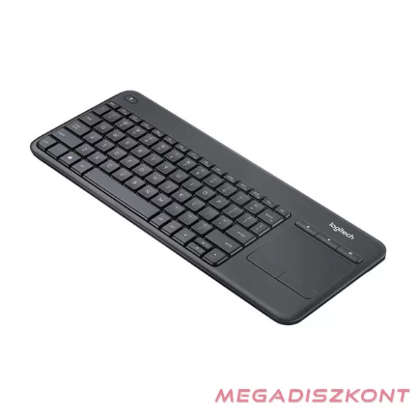 Billentyűzet vezeték nélküli LOGITECH K400 Plus Touchpad fekete