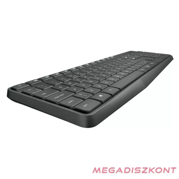 Billentyűzet vezeték nélküli LOGITECH MK235 HUN 2,4 Ghz szürke