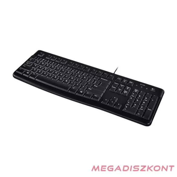 Billentyűzet vezetékes LOGITECH K120 USB fekete