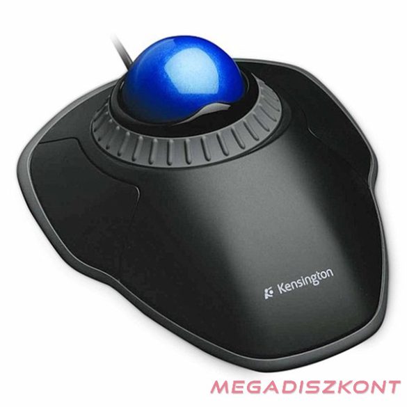 Egér vezetékes KENSINGTON optikai Orbit Trackball görgető gyűrűvel fekete/kék