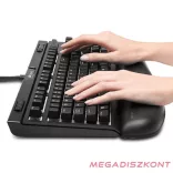 Csuklótámasz billentyűzethez géltöltésű KENSINGTON ErgoSoft mechanikus és játék billentyűzethez fekete