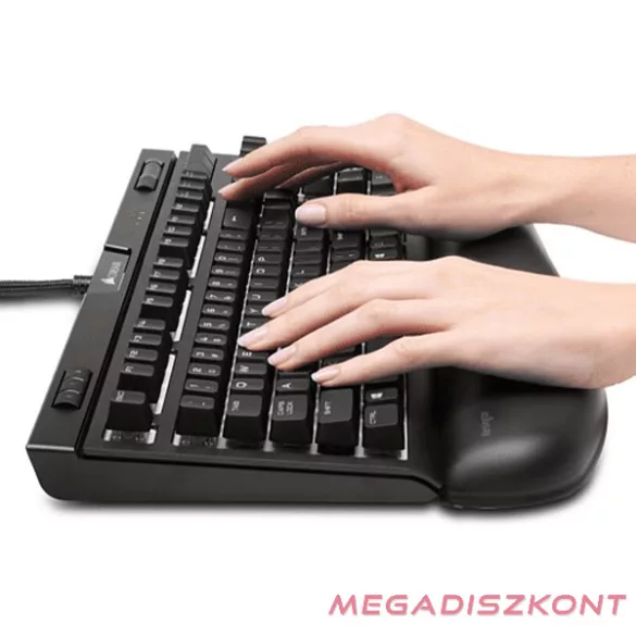 Csuklótámasz billentyűzethez géltöltésű KENSINGTON ErgoSoft mechanikus és játék billentyűzethez fekete