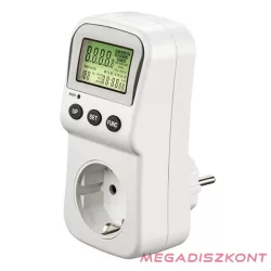 Digitális fogyasztásmérő HAMA LCD 3680W