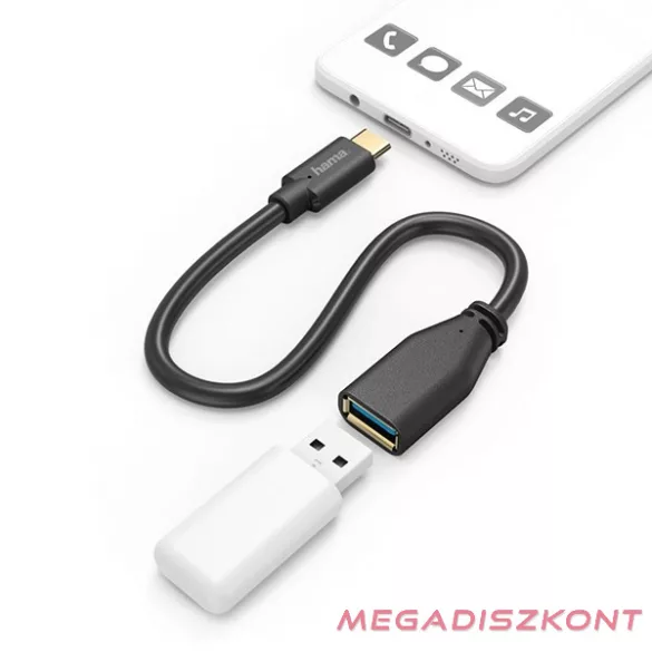 Kábel HAMA USB Type-C/USB 3.0 0,15m