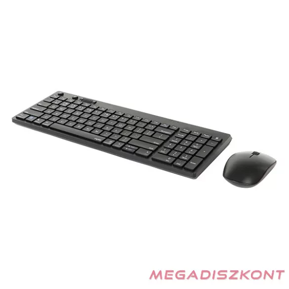 Billentyűzet  + egér vezeték nélküli RAPOO 8050T Bluetooth 2,4 GHz fekete