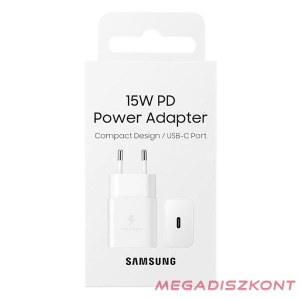Hálózati adapter SAMSUNG 15WD power USB-C port fehér