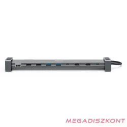   Elosztó HUB HAMA USB 3.1 + USB 3.1/2xHDMI/LAN/USB-C + tápegység