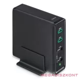 Hálózati töltő HAMA 2xUSB/2xUSB-C 60W fekete