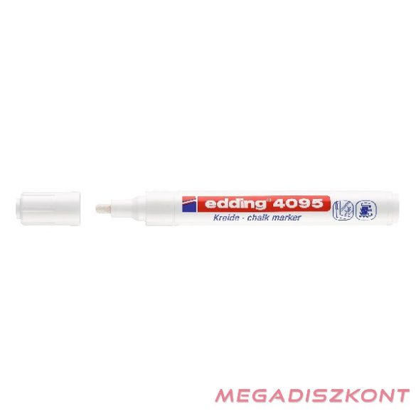 Folyékony kréta EDDING 4095 vágott 2-3 mm fehér