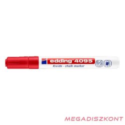 Folyékony kréta EDDING 4095 vágott 2-3 mm piros