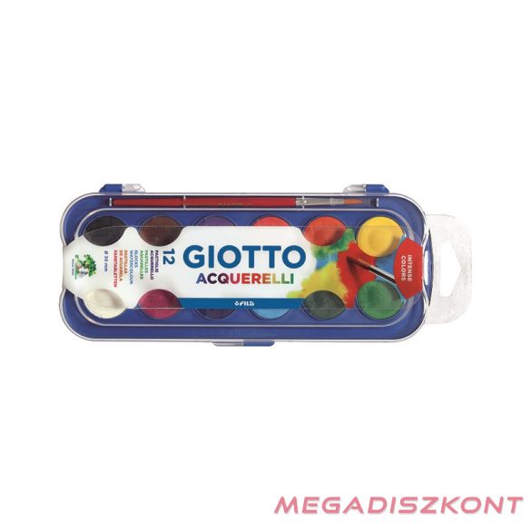 Vízfesték GIOTTO Aquarelli 30 mm 12 szín/készlet