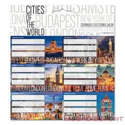 Füzetcímke ARS UNA 18 db/csomag Cities Of The World