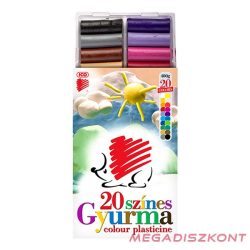 Gyurma ICO Süni színes 400 gr 20db-os készlet