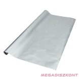 Díszcsomagoló CREATIVE tekercses 70x200 cm glitteres karácsonyi mintás ezüst matt