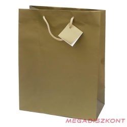   Dísztasak CREATIVE Special Simple M 18x23x10 cm egyszínű arany zsinórfüles