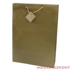   Dísztasak CREATIVE Special Simple XL 33x46x10 cm egyszínű arany zsinórfüles