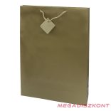 Dísztasak CREATIVE Special Simple XL 33x46x10 cm egyszínű arany zsinórfüles