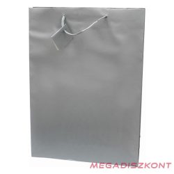   Dísztasak CREATIVE Special Simple XL 33x46x10 cm egyszínű ezüst zsinórfüles