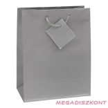 Dísztasak CREATIVE Special Simple XL 33x46x10 cm egyszínű ezüst zsinórfüles
