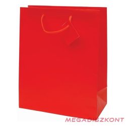  Dísztasak CREATIVE Special Simple L 26x32x12 cm egyszínű piros zsinórfüles