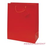 Dísztasak CREATIVE Special Simple L 26x32x12 cm egyszínű piros zsinórfüles